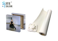 Eco Solvent Matte Polyester Canvas Rolls 380gsm ذاتية اللصق القابلة للإزالة