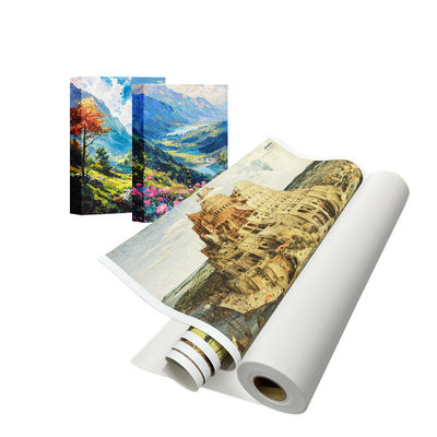 380gsm Eco Solvent UV Latex Inkjet النافثة للحبر قماش بولي قطن لامع