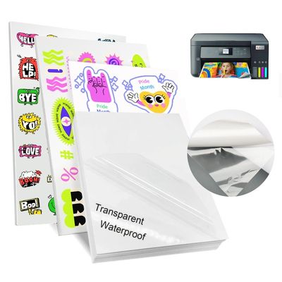 ملصق PET للماء الشفافية السطح 80gsm