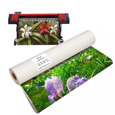 مقاوم للماء Polycotton Canvas Canvas Inkjet Printing 400GSM Canvas Roll