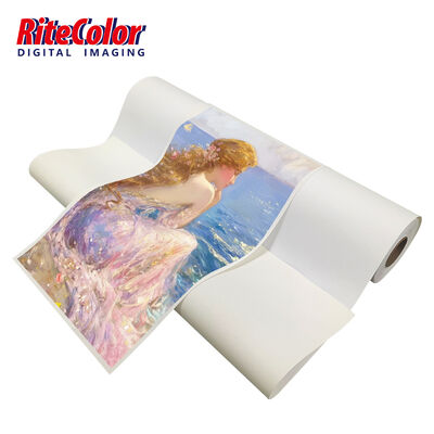 44'' 50'' تجفيف سريع 380gsm قماش بوليكاتون متطاطي للمذيب البيئي حبر اللاتكس فوق البنفسجية مثالية لنسخ الفن