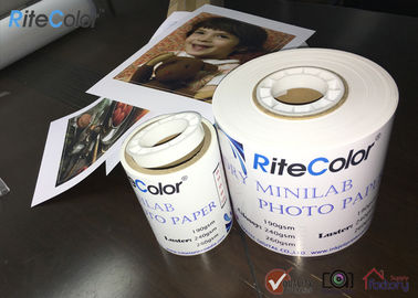 240Gsm Premium Digital RC Inkjet Minilab ورق الصور لفة لامع وبريق في 4 