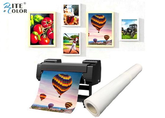 النافثة للحبر RC الراتنج ورق الصور المغلفة 190gsm لفة تنسيق كبير لامع